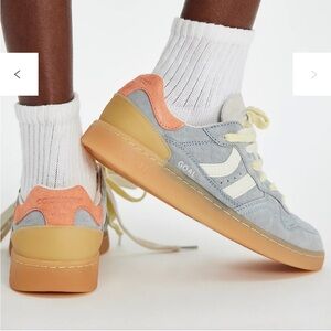 Coolway Women's Sneakers - Gray, Orange, and Cream